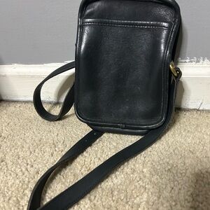 Coach Black Leather Crossbody Bag